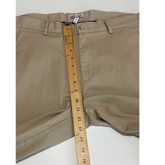 Peter Millar Men Crown Pilot Flat Front Trousers Twill Chino Pants Size 34 Khaki - Picture 7 of 14